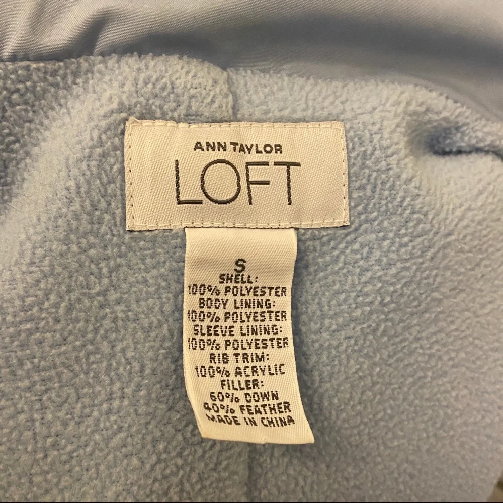 Sky Blue Loft puffer coat - Picture 3 of 4